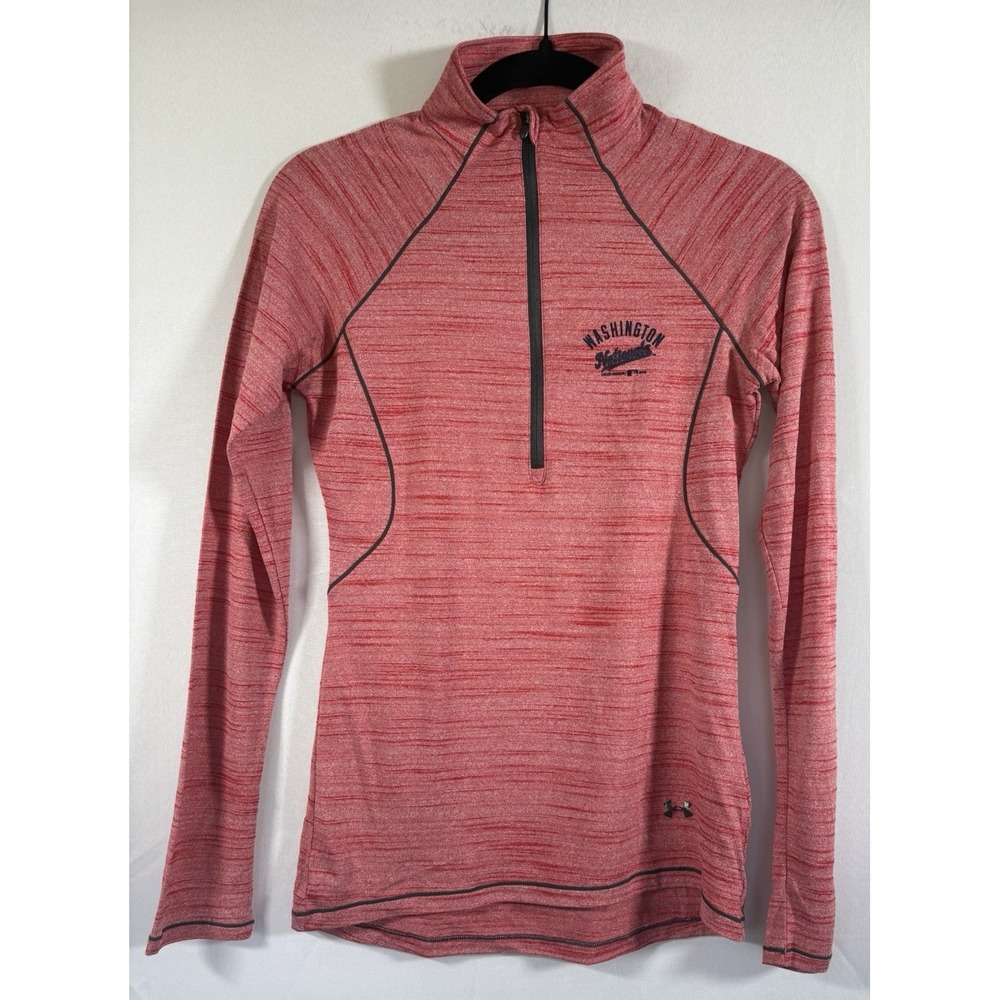Under armour exercise shirt size S washington nationals 1/4 zip